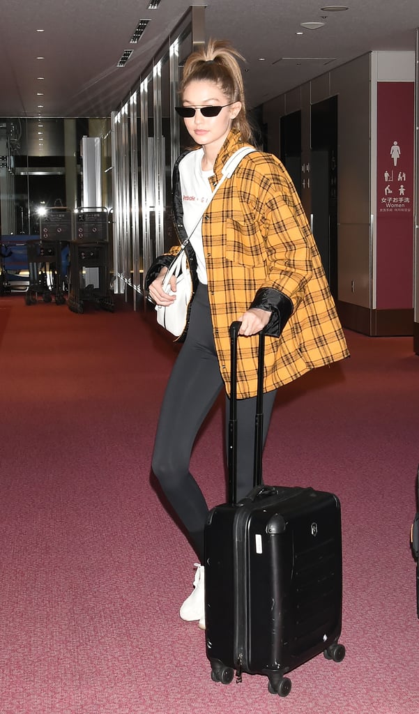 Gigi Hadid Storets Plaid Jacket November 2018