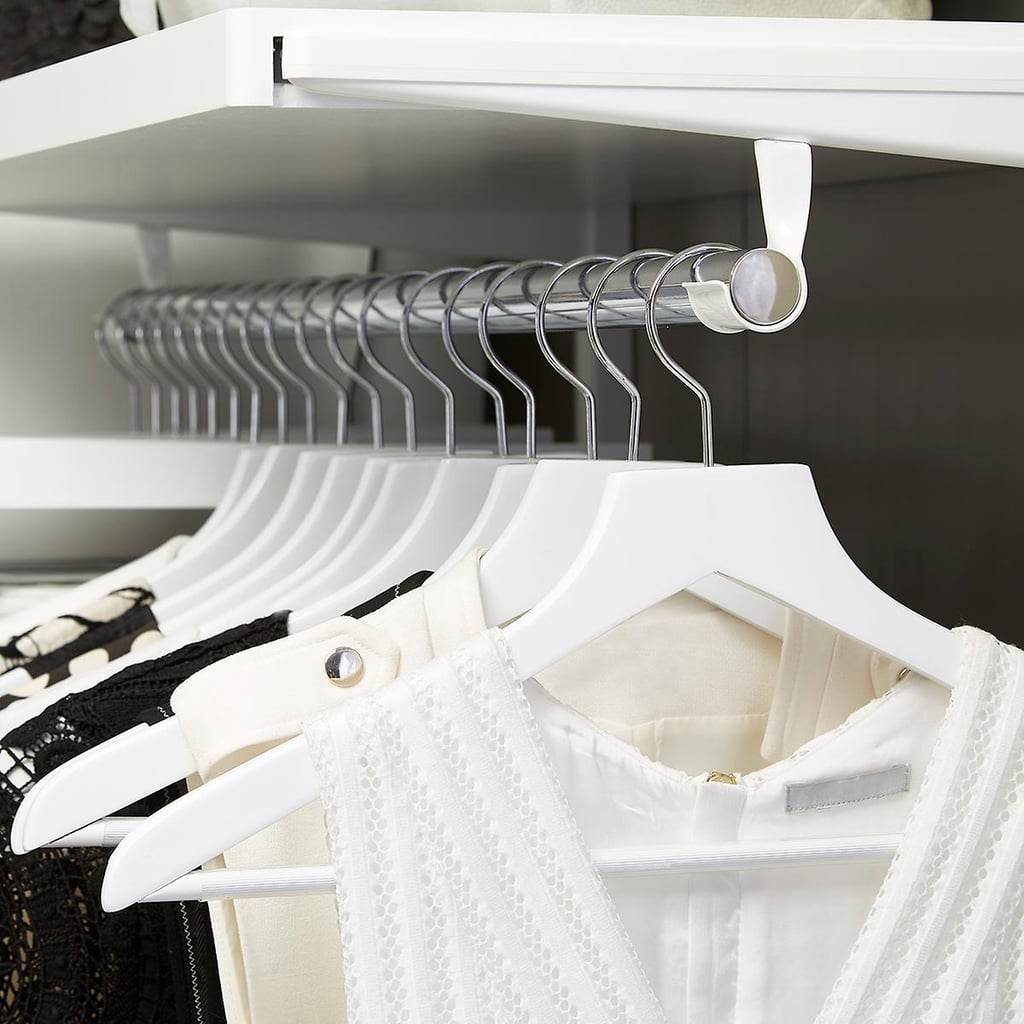 Basic White Wooden Hangers Pkg/6
