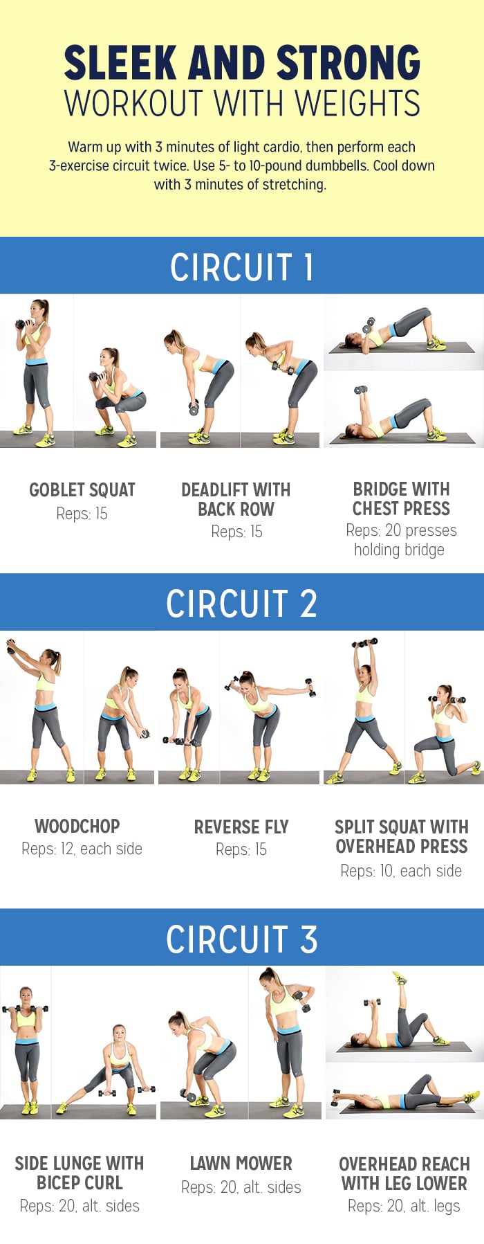 Circuit Workout With Weights | POPSUGAR Fitness