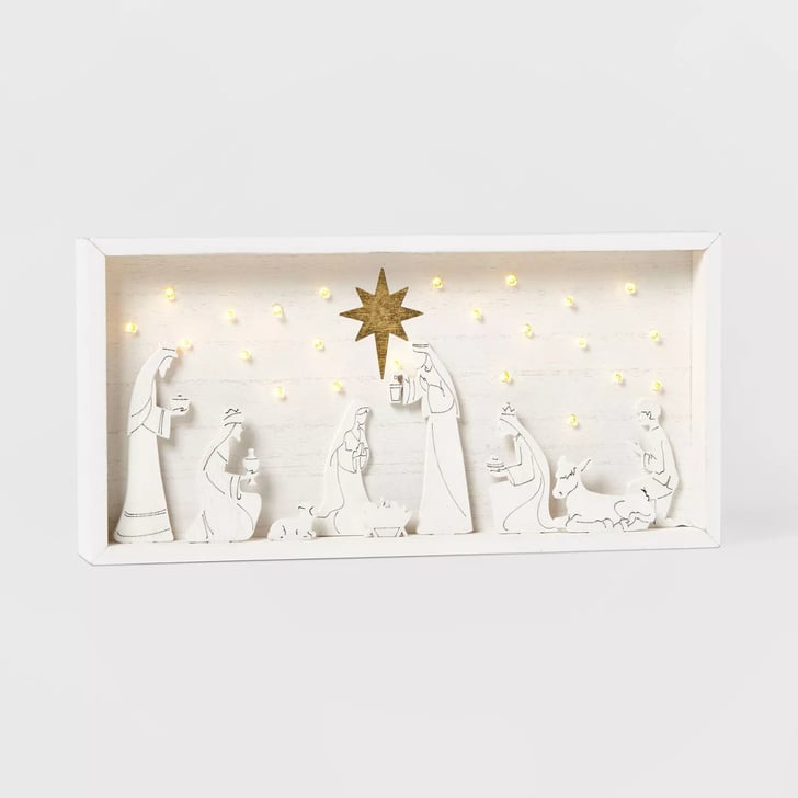 Lit Nativity Shadow Box Scene | Best Target Christmas Decorations 2020 ...