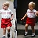Prince George and Prince William Matching Outfits