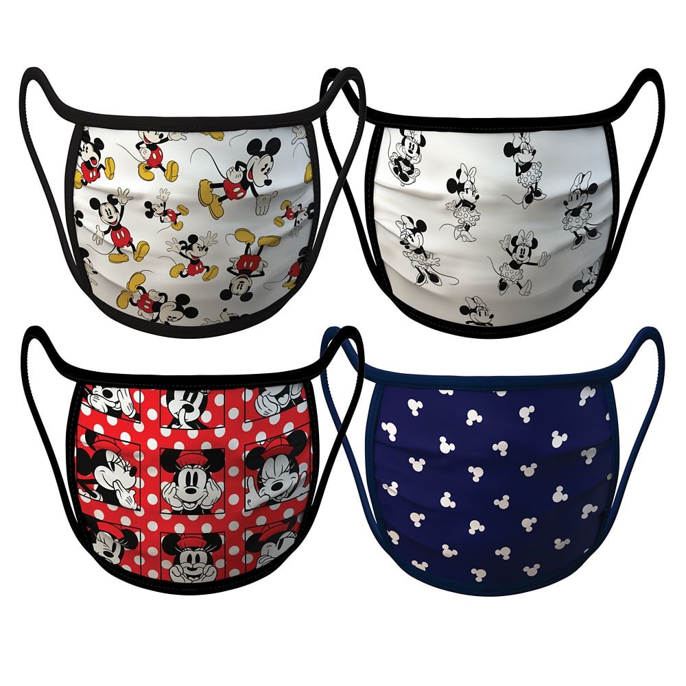 Mickey and Minnie Mouse Cloth Face Masks in Large