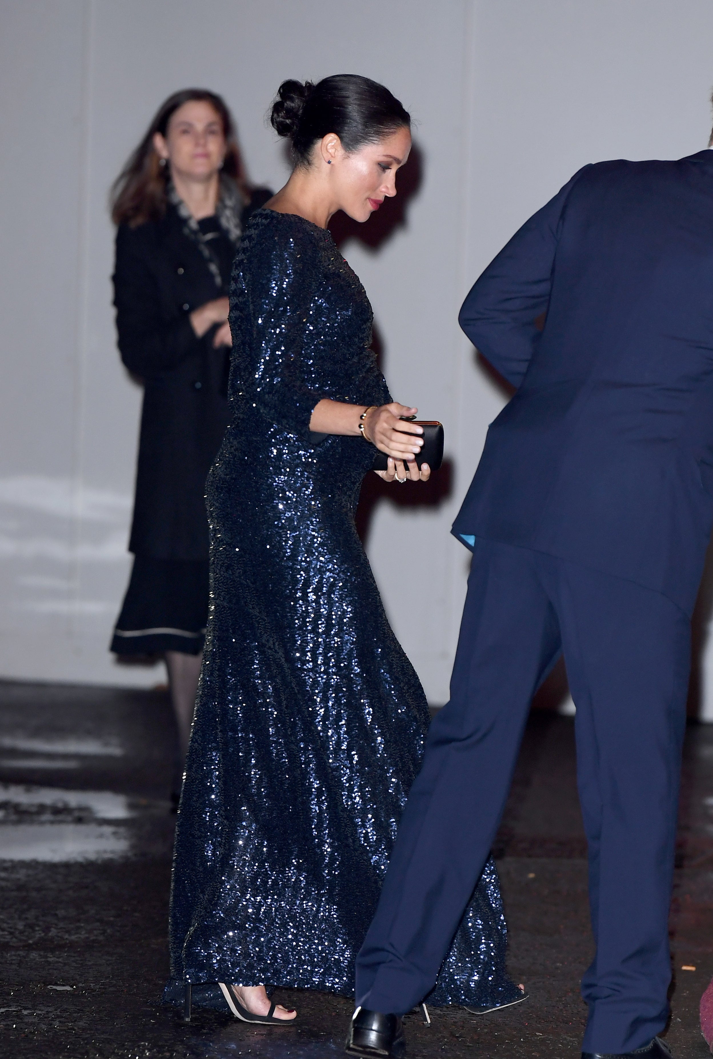 meghan markle sequin dress Meghan Markle's sparkly maternity dress echoed a 2013 look