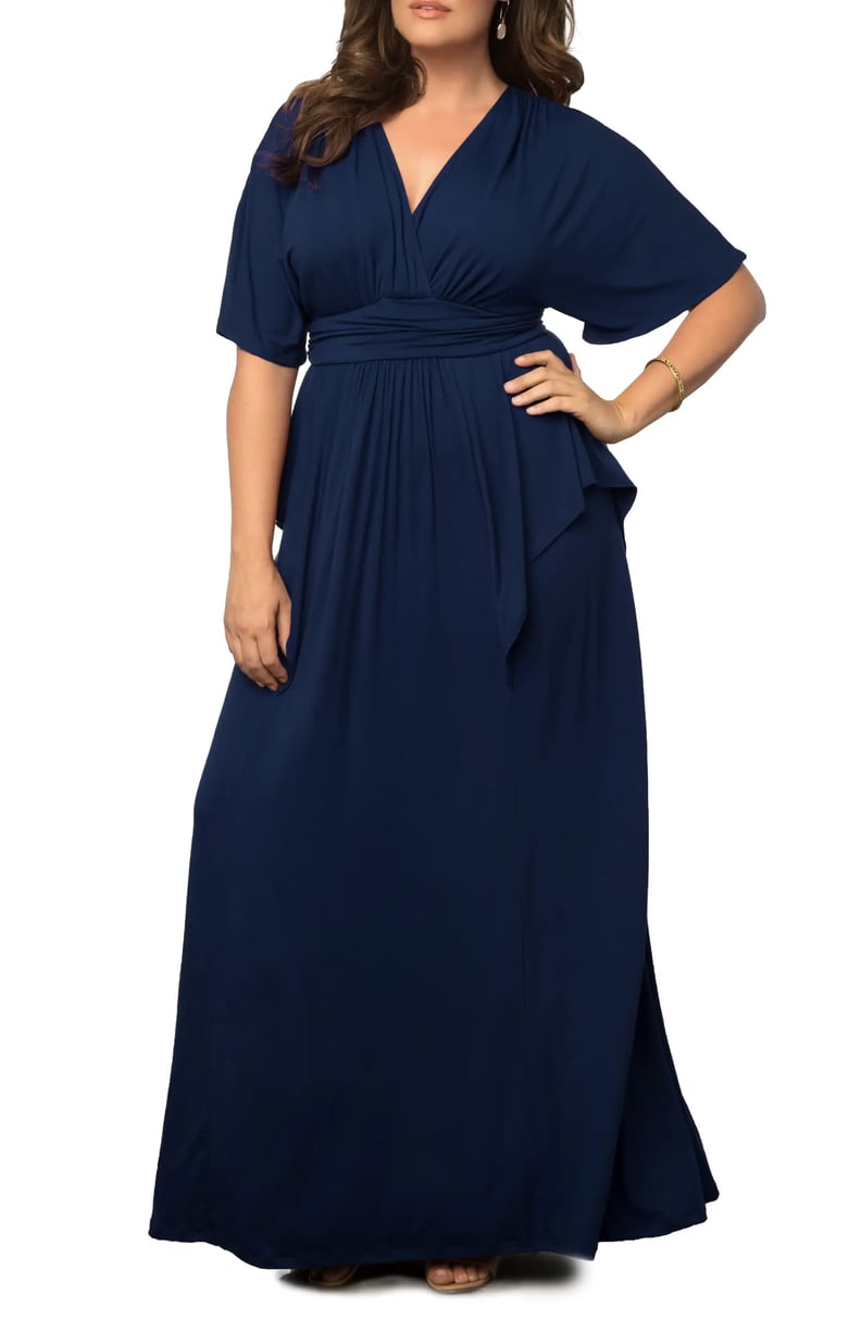 A Wrap Dress: Kiyonna Indie V-Neck Fit & Flare Dress