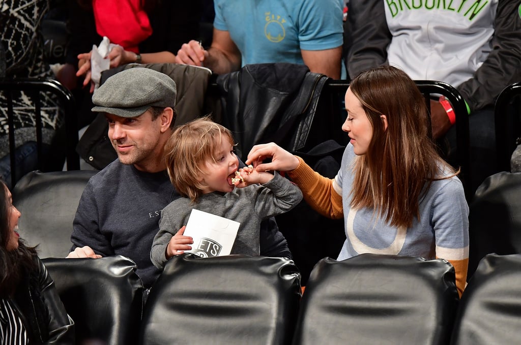Olivia Wilde and Her Family at Brooklyn Nets Game Dec. 2016