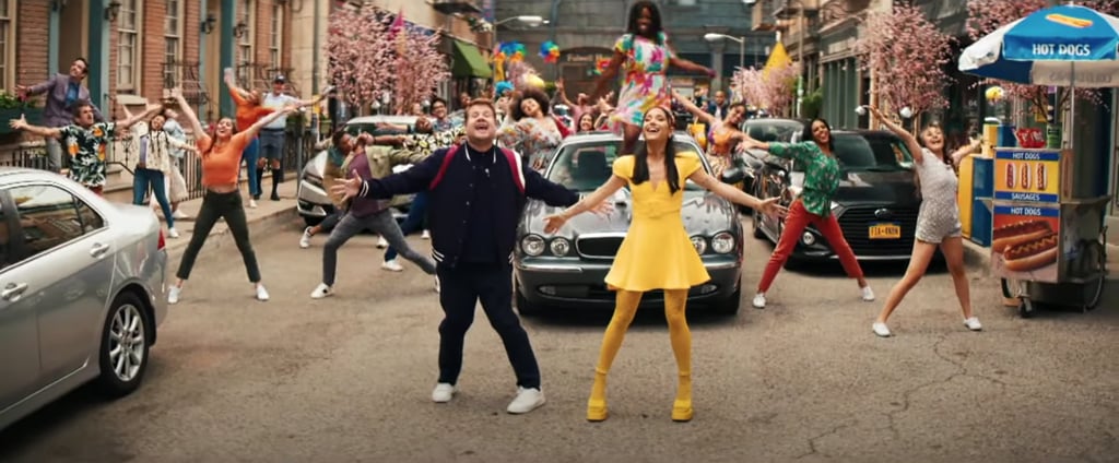 Ariana Grande's Yellow Versace Outfit With James Corden