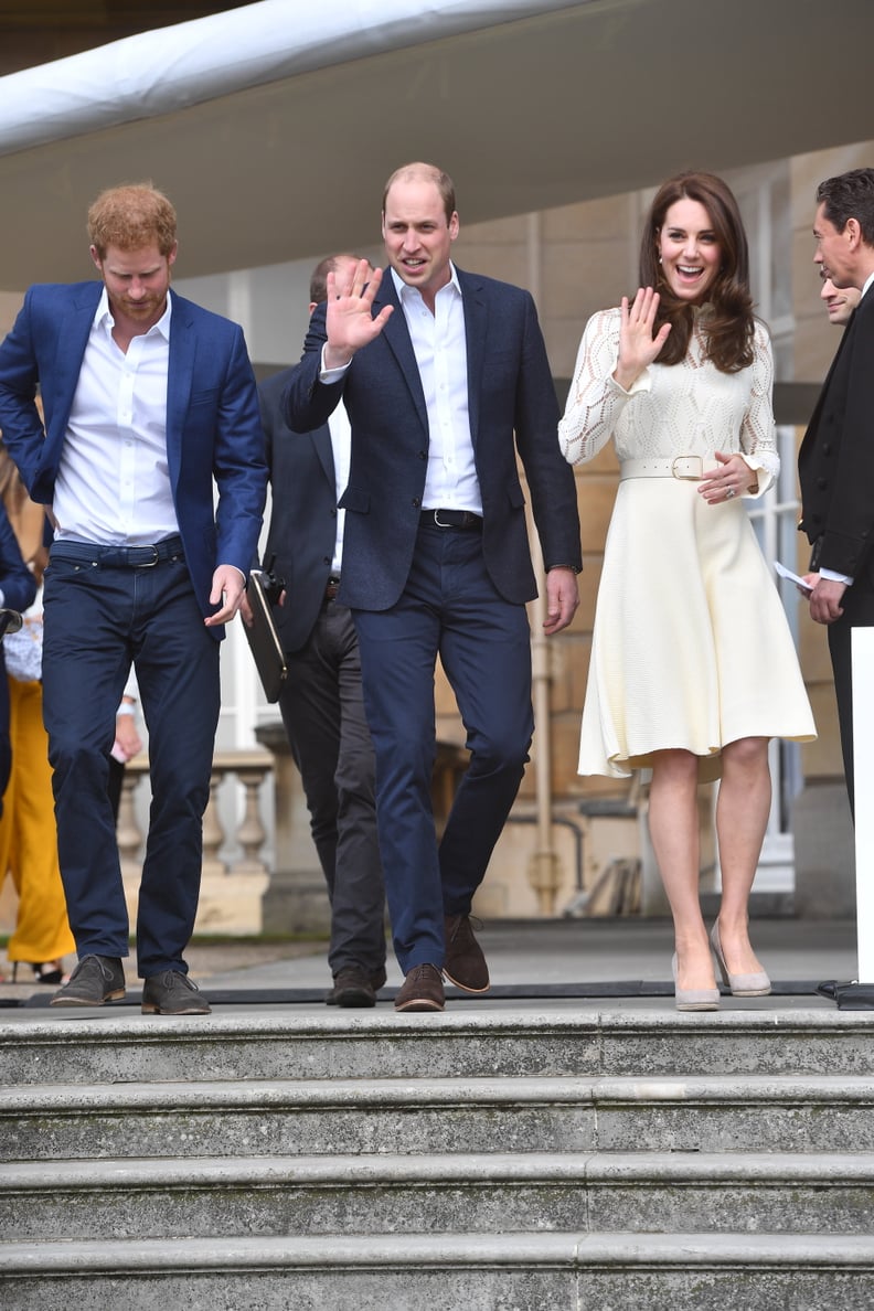 Prince Harry, Prince William, and Kate Middleton Hosted a Tea Party on the Palace Grounds