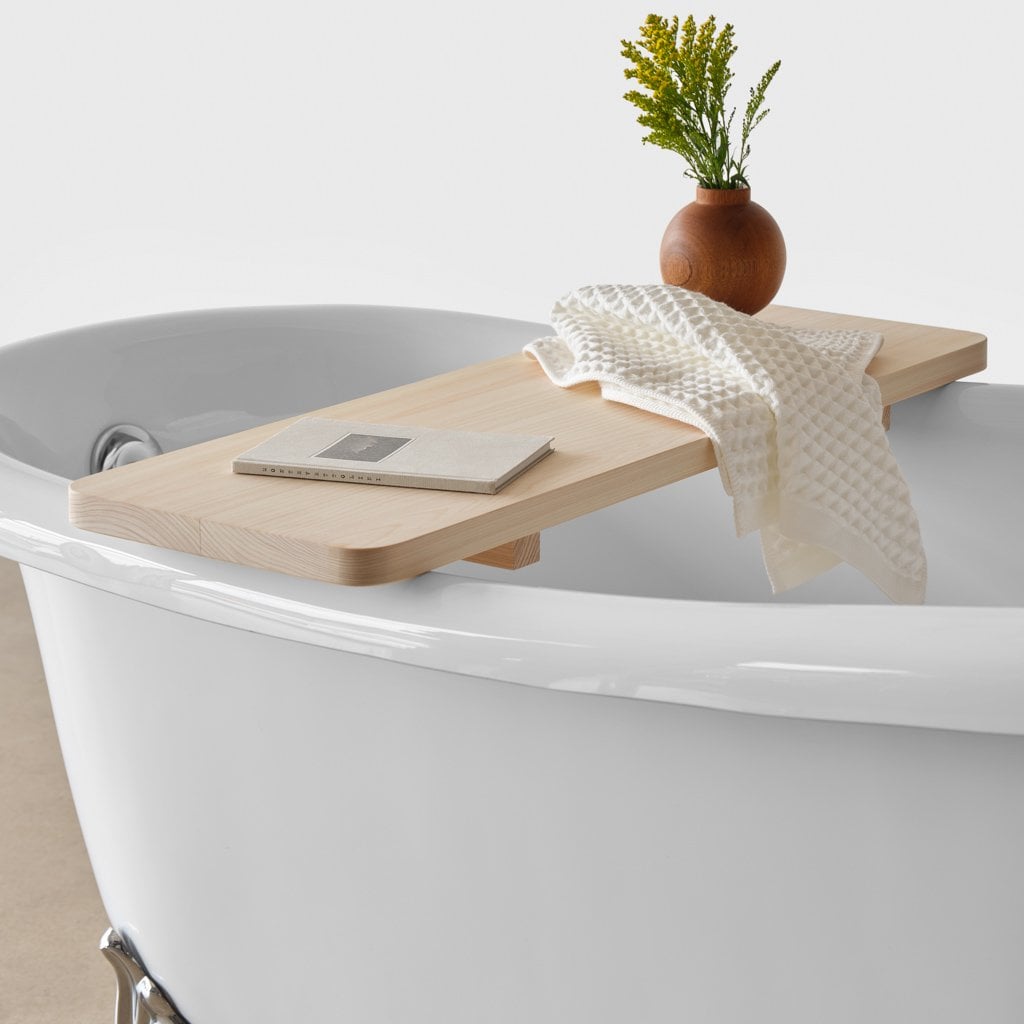 A Relaxing Bath Accessory: The Citizenry Hinoki Wood Bath Caddy