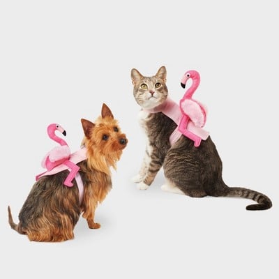 Flamingo Rider Dog and Cat Costume
