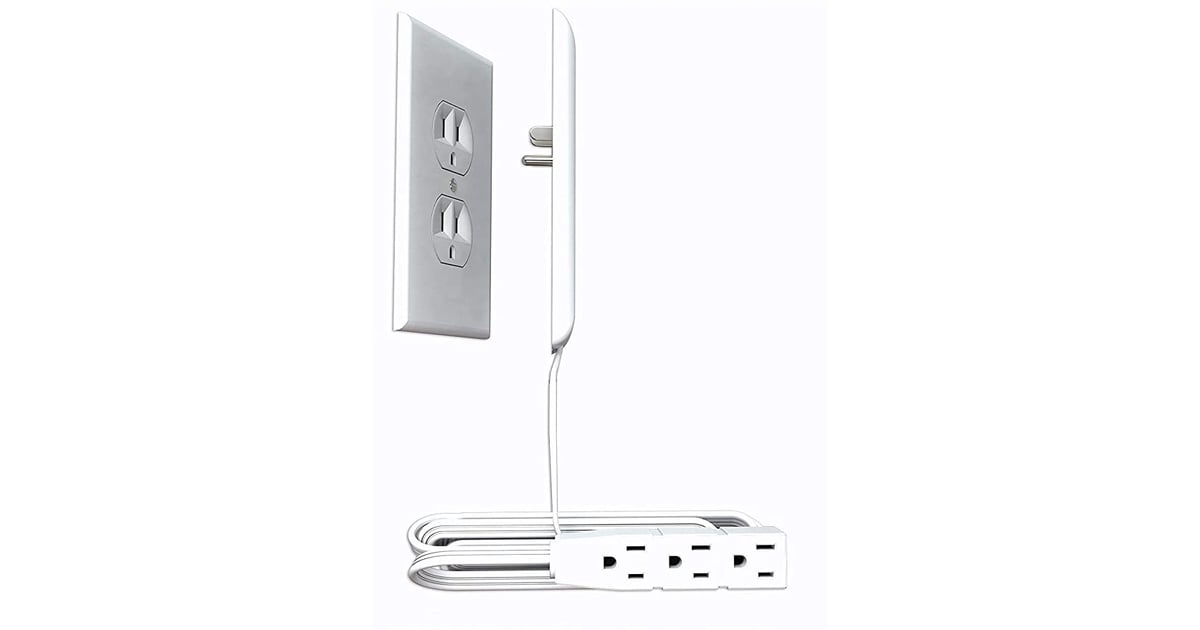 Sleek Socket UltraThin Electrical Outlet Cover with 3 Outlet Power