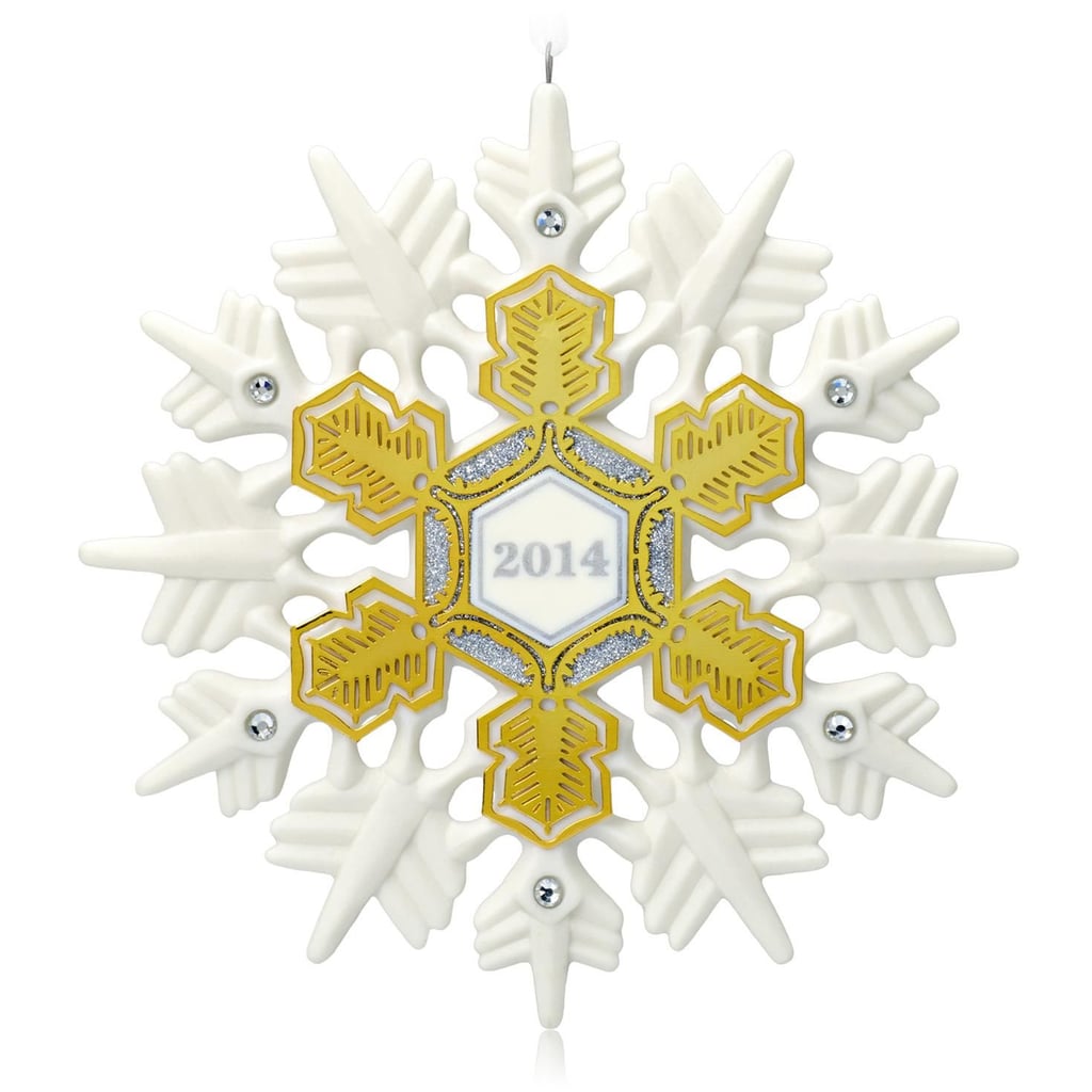 "I have an incredible collection of ornaments that my mother would get me each year growing up, and it's a tradition I want to keep with my son. Hallmark has really great ornaments ($15 and up) for every genre or hobby, and it's really fun to put your baby's name and the year on them."