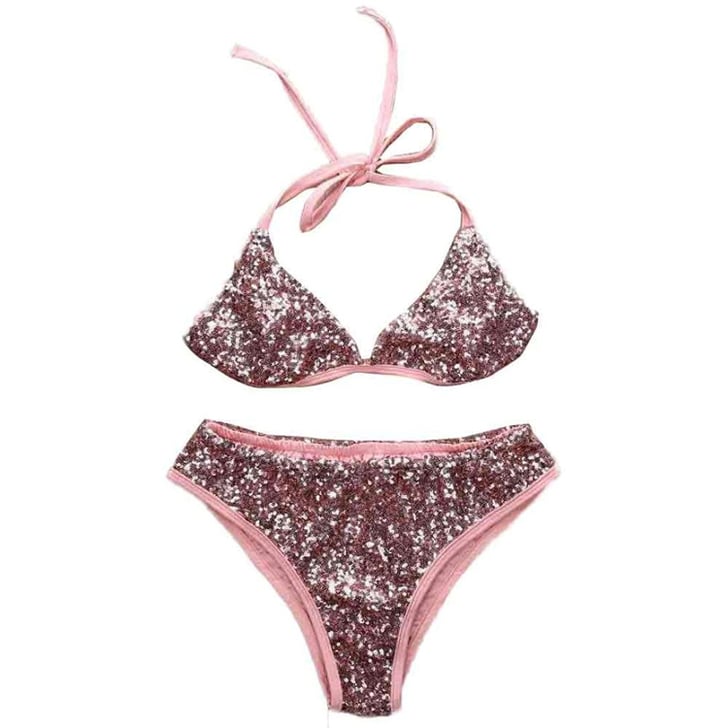 Amazon Dreaman Sequin Bikini Reese Witherspoon Legally Blonde Pink