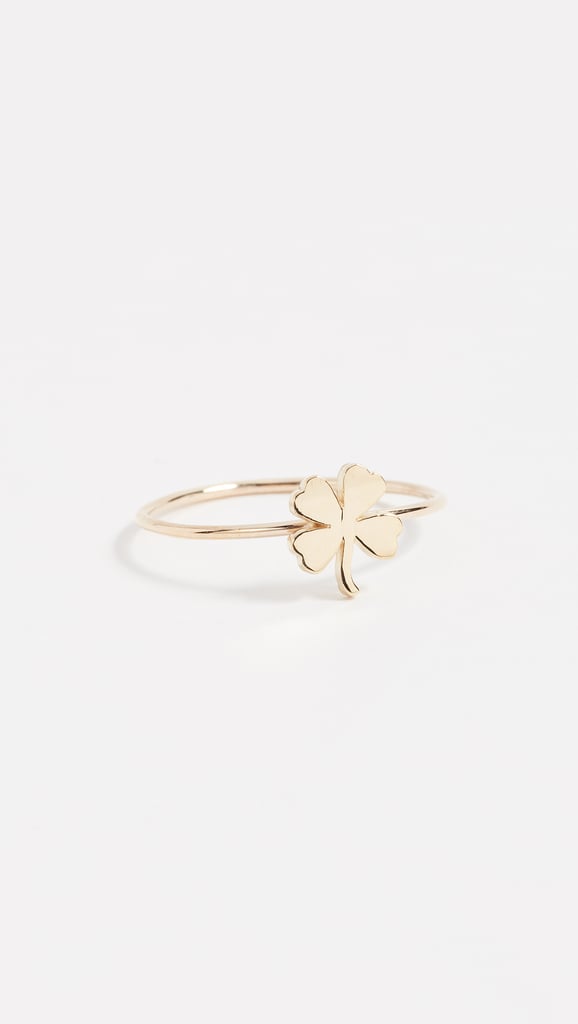 A Good Luck Ring: Jennifer Meyer Jewelry 18k Gold Mini Clover Ring