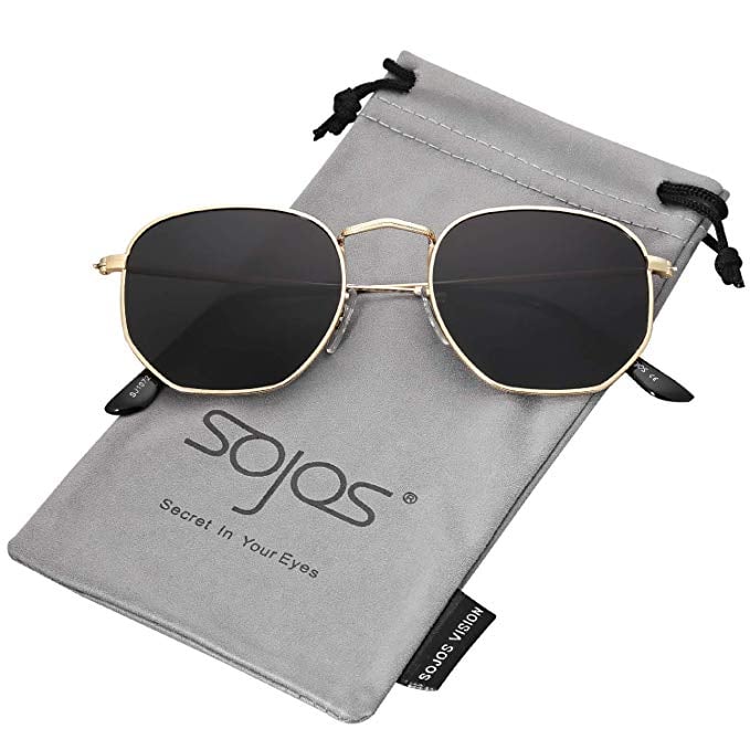 SOJOS Small Square Polarized Sunglasses