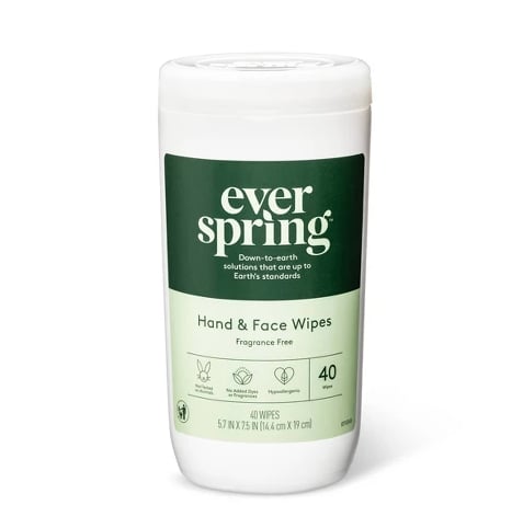 EverSpring Fragrance Free Hand & Face Wipes