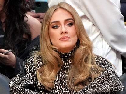 Adele Ignoring Cameras at NBA Game Becomes Viral Meme | POPSUGAR Celebrity
