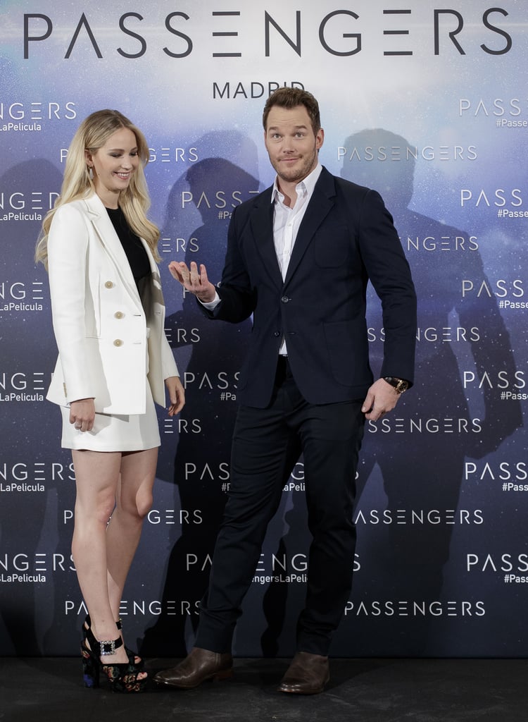 Jennifer Lawrence and Chris Pratt on Passengers Press Tour ...