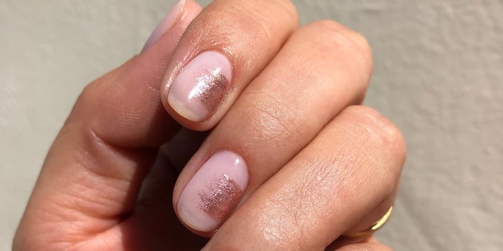 Metallic Brush Stroke Nail Art Trend | POPSUGAR Beauty