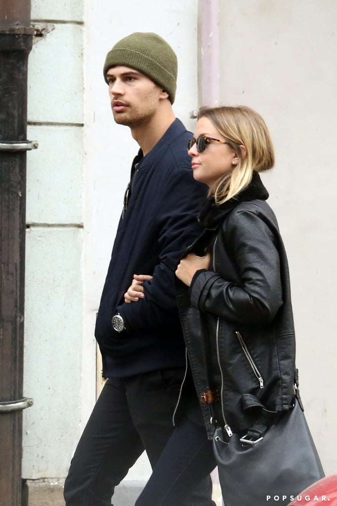 Theo James and Ruth Kearney packed on the PDA while taking a stroll in Prague, Czech Republic, on Tuesday. The Divergent star and his girlfriend walked arm and arm before stopping for a quick kiss on the street. Although Theo usually keeps mum about his relationship status, the duo has been spotted together on multiple occasions ever since they appeared on the red carpet at the premiere of the Underworld: Awakening in 2012. In September, Theo and Ruth kept close while checking out the sights in NYC. Keep reading to see more of the couple's sweet outing, then prepare to drool over Theo's sexiest moments!
