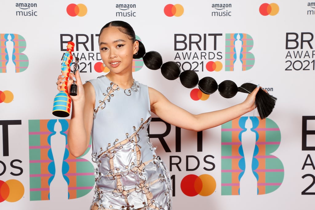 Griff's Jeweled Bubble Braid Hairstyle at the BRIT Awards