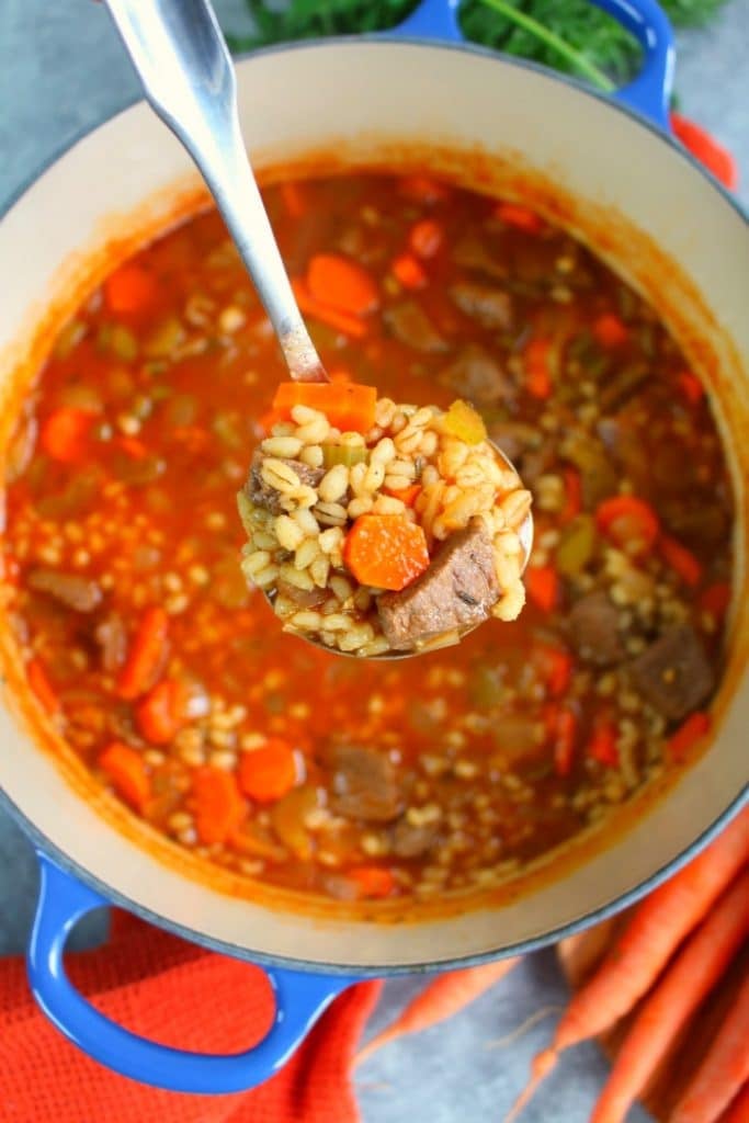 Beef Barley Soup - Dinner at the Zoo