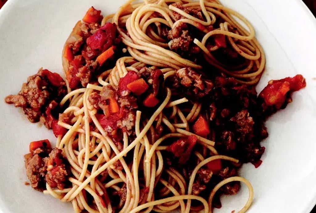 Easy Vegetarian Recipe: Spaghetti "Bolognese"
