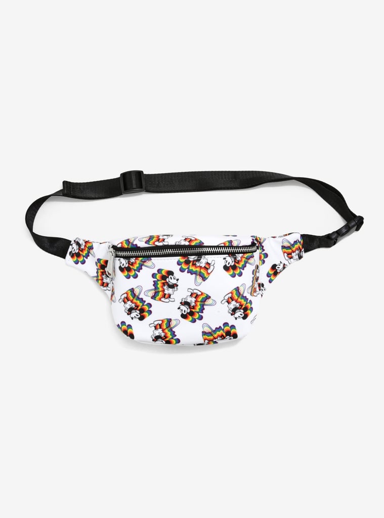 rainbow checkered fanny pack