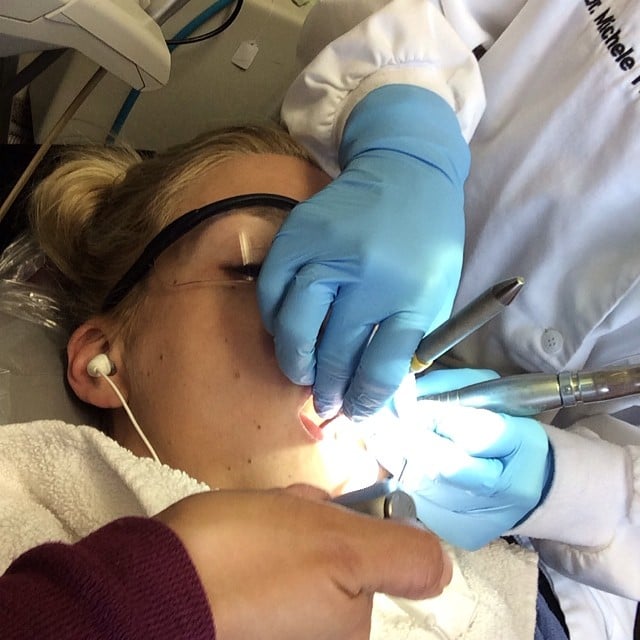 Busy Philipps took selfies to the next level with one at the dentist.
Source: Instagram user busyphilipps