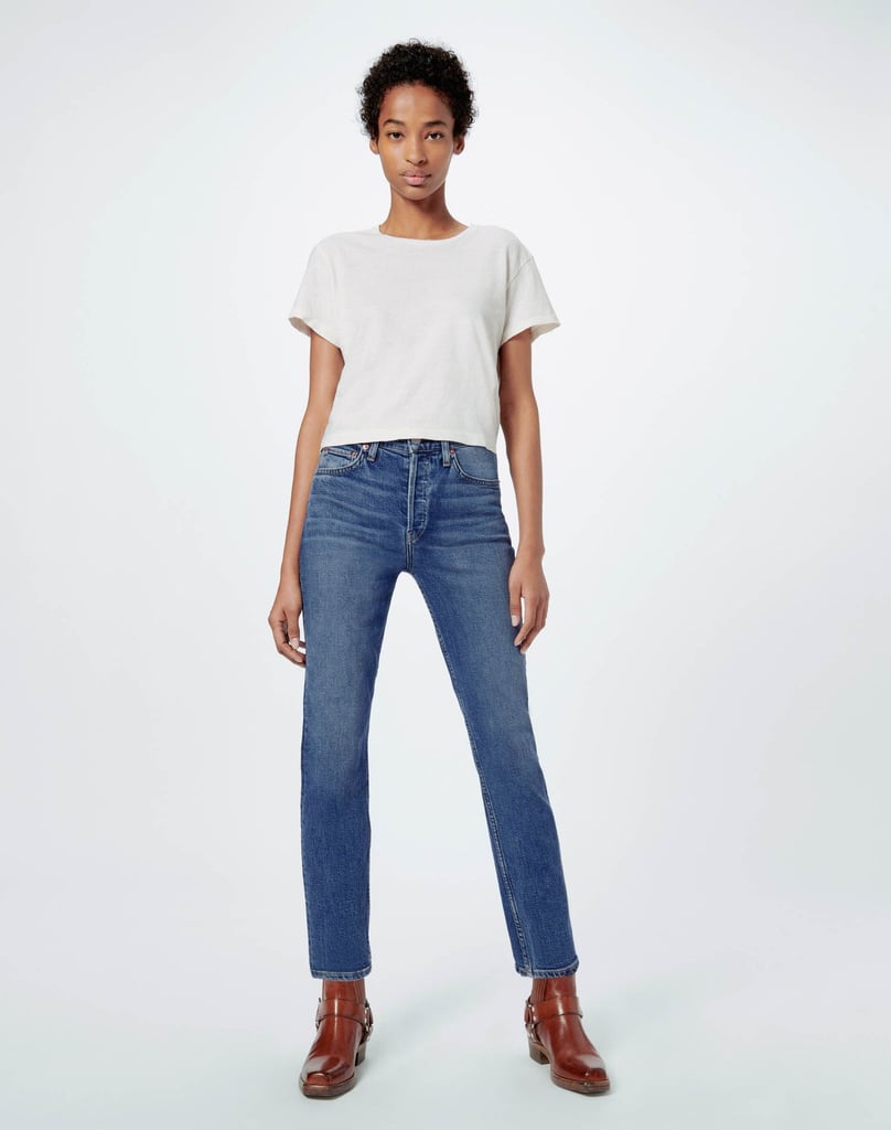 Re/Done Comfort Stretch High Rise Ankle Crop | Best Autumn Jean Styles ...