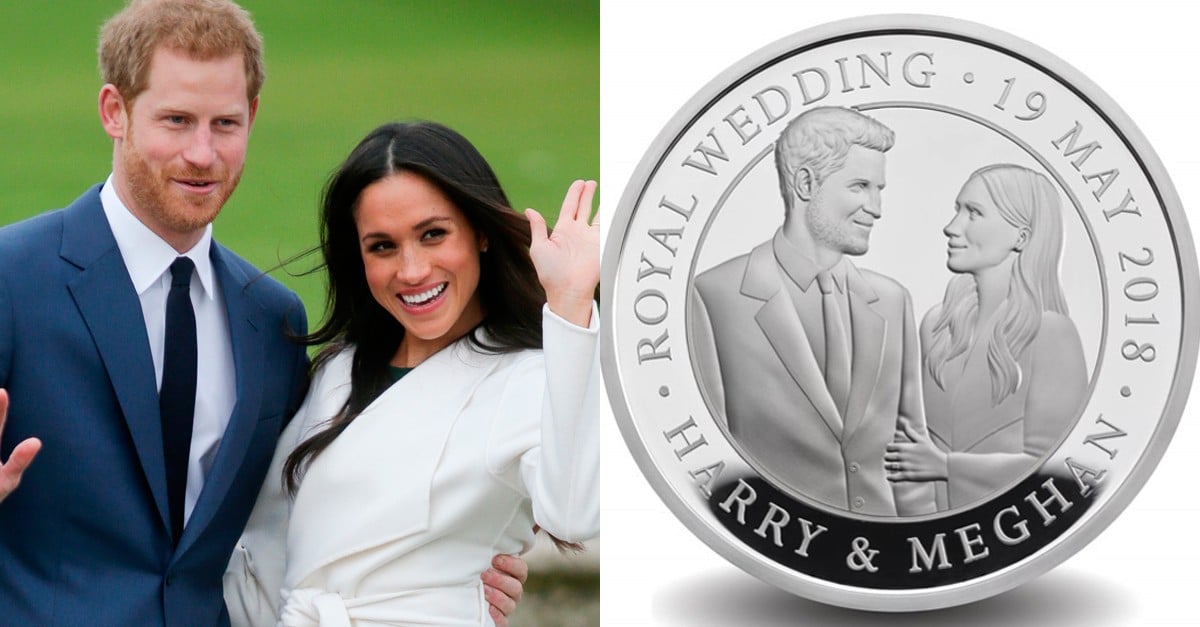 Prince Harry and Meghan Markle's Official Royal Wedding Coin POPSUGAR(02)