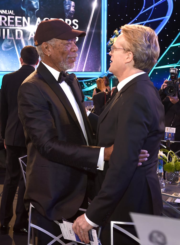 Pictured: Morgan Freeman and Cary Elwes