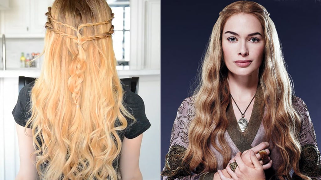 When you want to mix things up, try Cersei's braided look on for size.