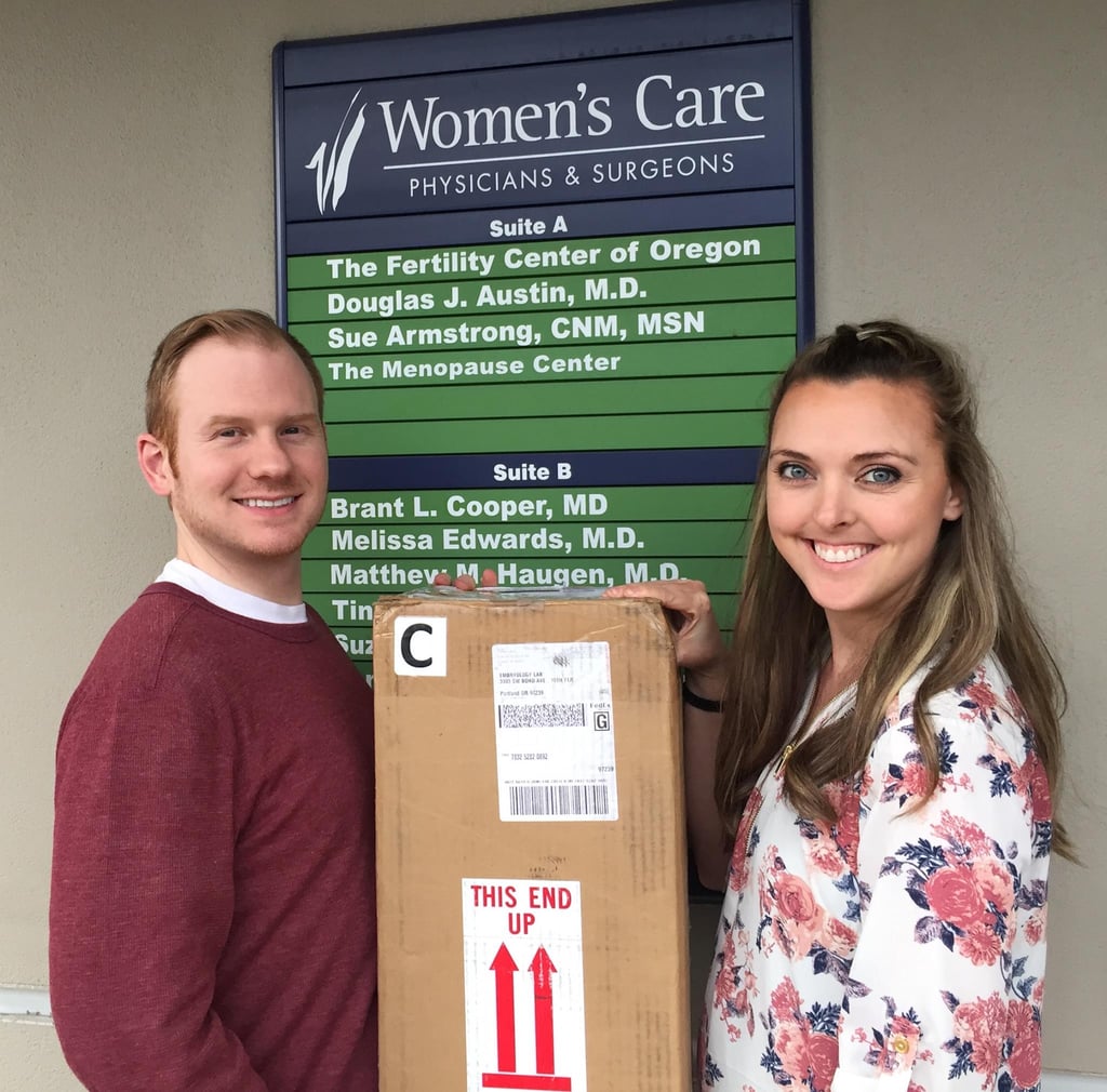 Couple Takes a Box of Embryos on an Adventure