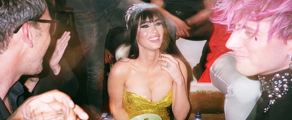 Megan Fox's Gold Area Minidress For Her 36th Birthday