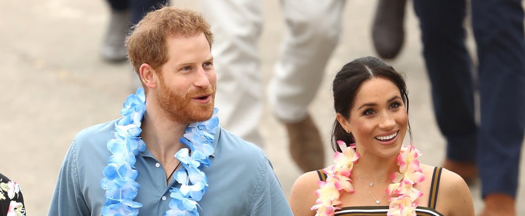 Prince Harry Helping Meghan Markle With Her Shoes in Sydney