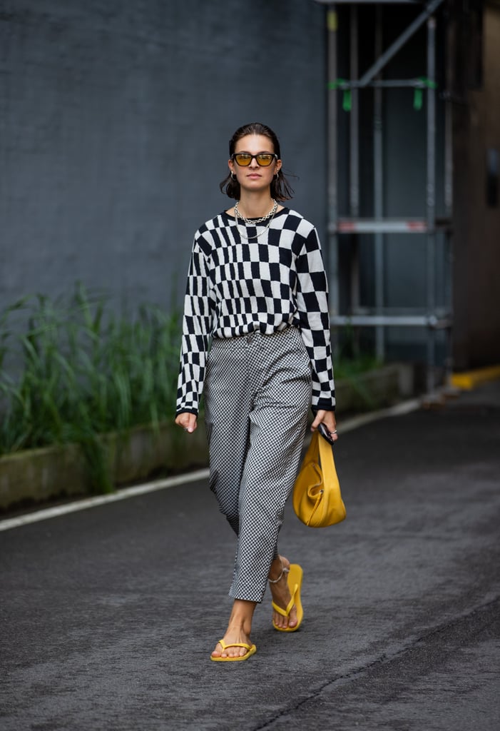 A Check Jumper and Tailored Trousers