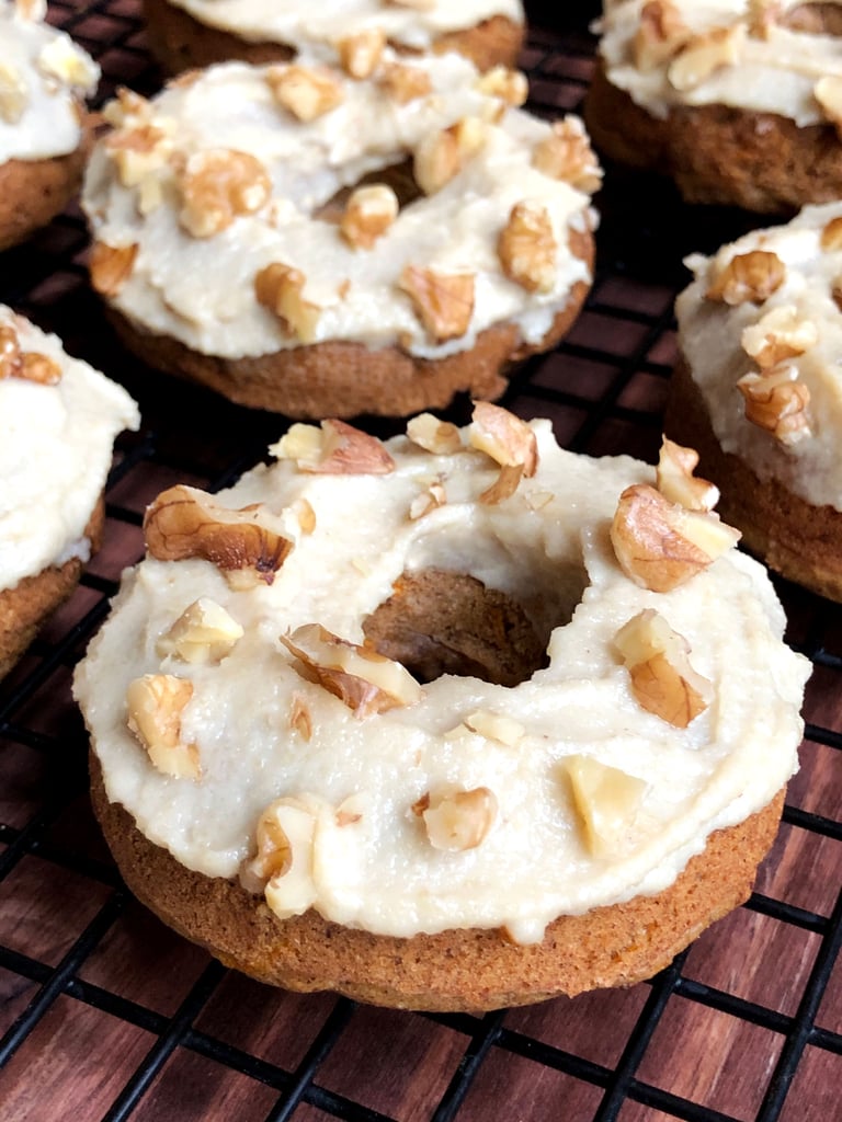 Baked Carrot-Cake Protein Doughnuts With Maple Cashew Frosting