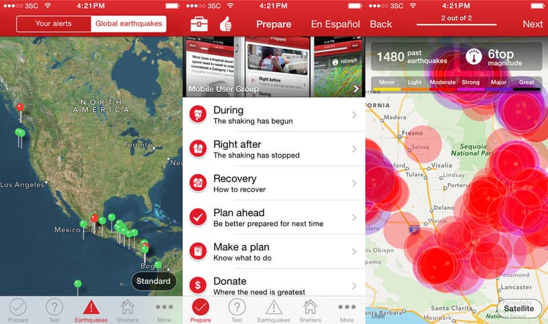 The Red Cross Earthquake App