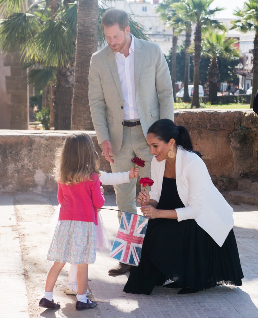 Prince Harry and Meghan Markle With Little Girls in Morocco