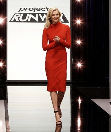 Project Runway Episode 1: Karlie's Red Carolina Herrera Dress