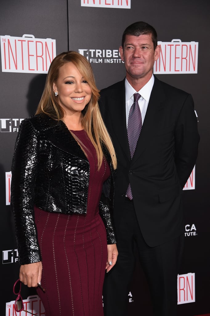 Mariah Carey and James Packer Attend The Intern Premiere