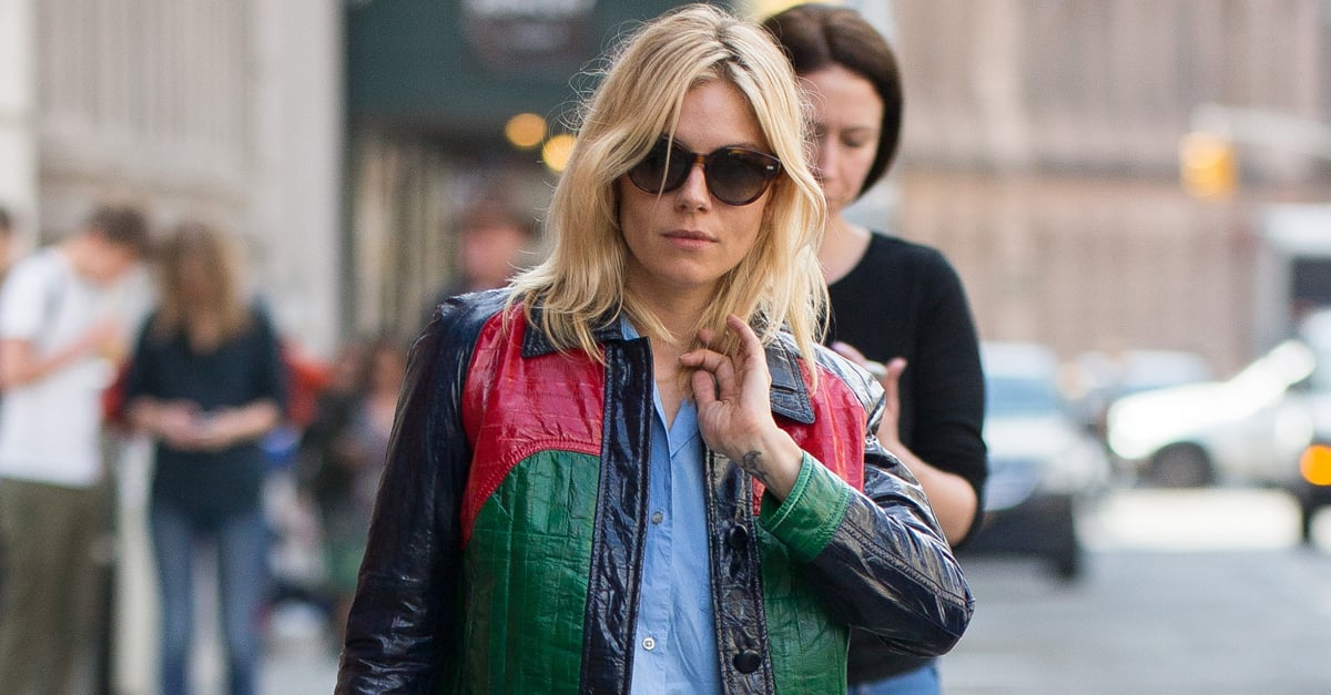 Sienna Miller Gucci Jacket April 2016 POPSUGAR Fashion