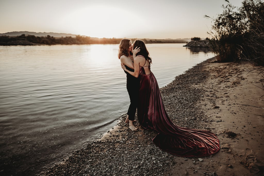 Sexy River Beach Engagement Photo Shoot