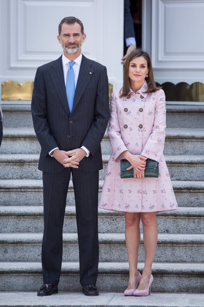 Letizia in Carolina Herrera, April 2018