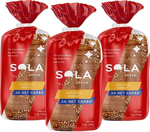 Sola Golden Wheat Low Carb Sandwich Bread Loaf