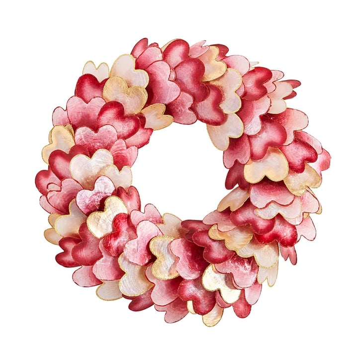 Capiz Heart Wreath The Best Affordable Valentine's Day Decor From
