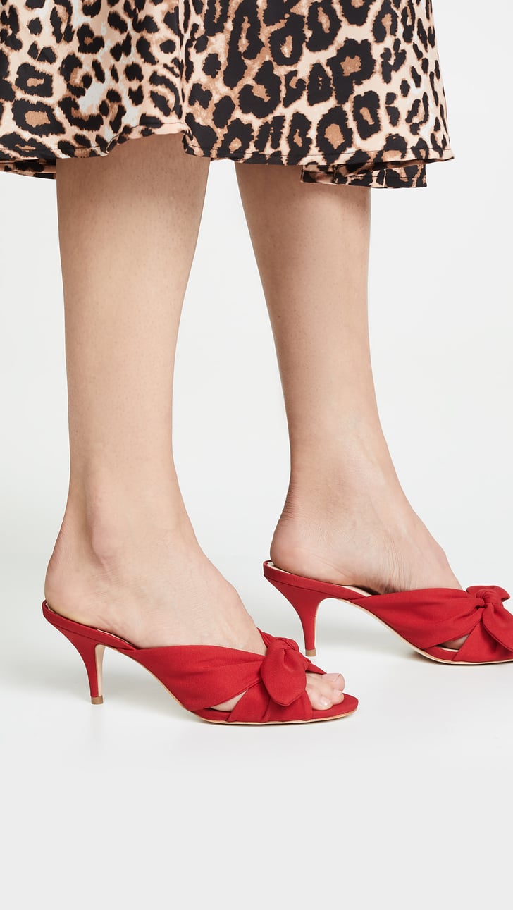 Loeffler Randall Luisa Knotted Kitten Heels | Sandra Bullock Red Dress ...