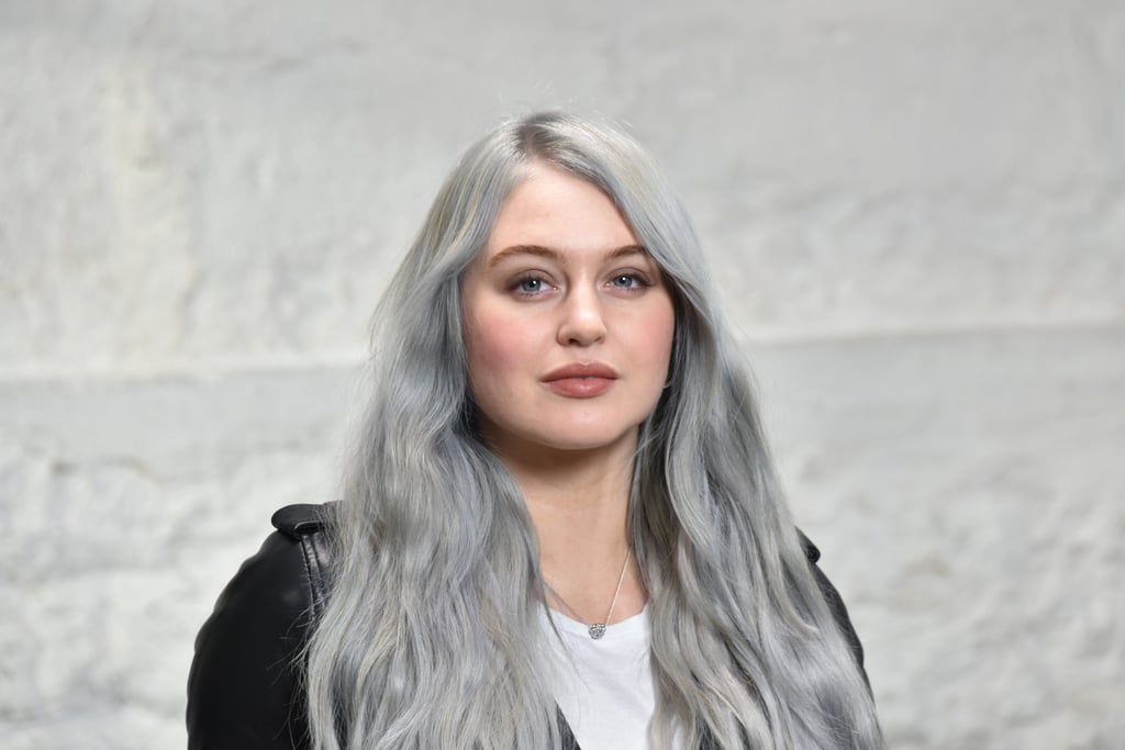 Iskra Lawrence's Silver Gray Hair January 2019