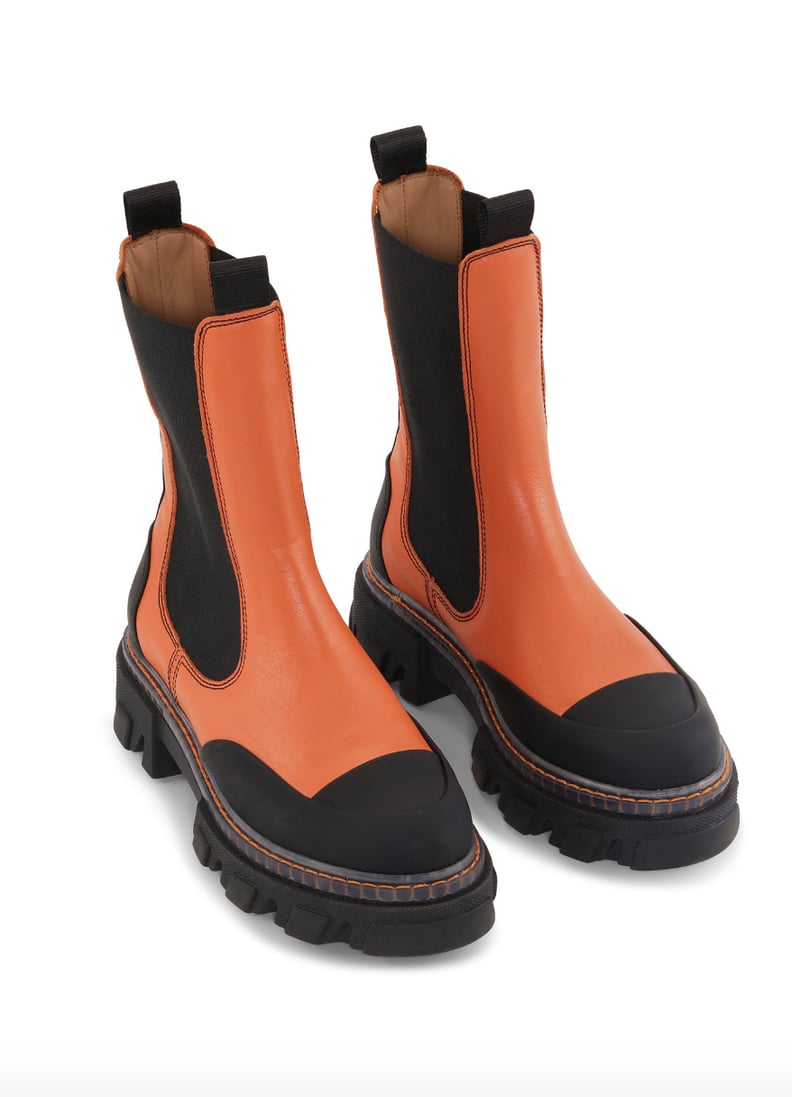 Orange Chelsea Boots