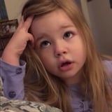 Toddler Hilariously Scolds After Leaves